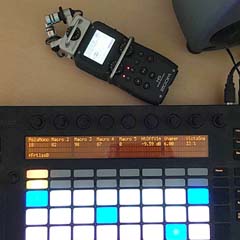 Ableton Push and Zoom field recorder